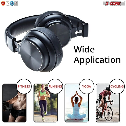 Saraline™ 5Core Bluetooth Wireless Headphones with Mic & Noise Cancellation