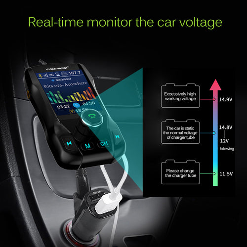 Saraline™ Bluetooth FM Transmitter for Car (V3.0)