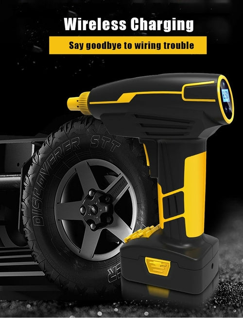 Saraline™ Portable Tire Inflator Air Pump 150PSI – Cordless & Fast Inflation