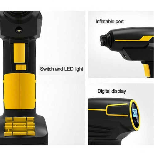 Saraline™ Portable Tire Inflator Air Pump 150PSI – Cordless & Fast Inflation