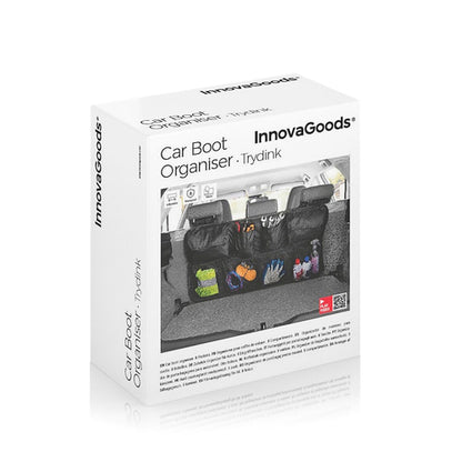Saraline™ Multi-Pocket Car Trunk Organizer – Waterproof & Foldable
