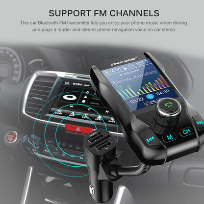 Saraline™ Bluetooth FM Transmitter for Car (V3.0)