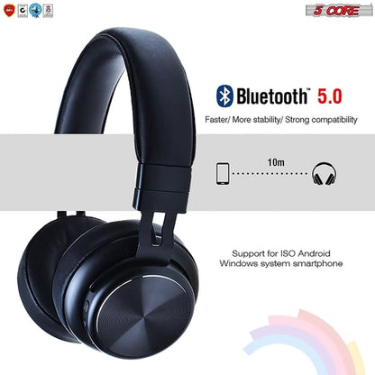 Saraline™ 5Core Bluetooth Wireless Headphones with Mic & Noise Cancellation